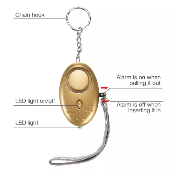 Personal KeyChain Alarm With LED Light - Picture 4 of 13
